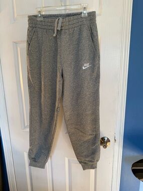 Nike Youth Heather Gray Jogger Sweatpants